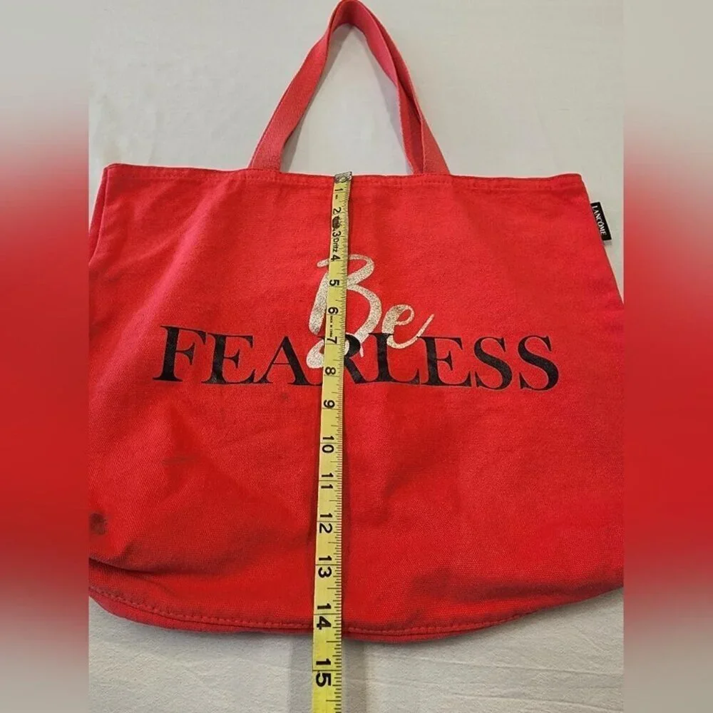 Lancome Paris Red Be Fearless Tote bag